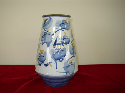 専門店の安心の1ヶ月保証付 清で乾隆青花に銅をちりばめるリフロー瓶